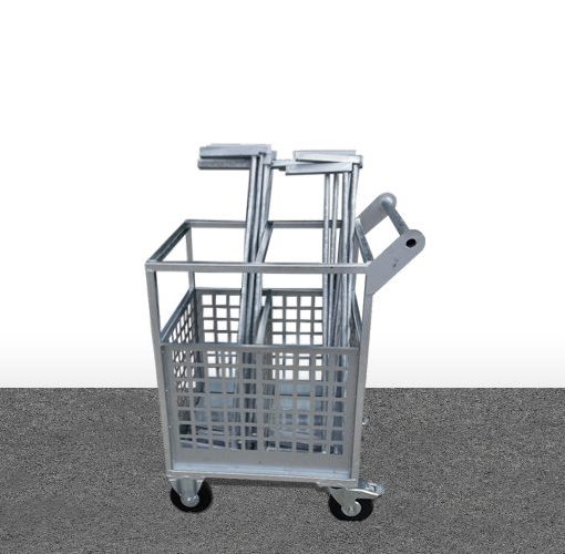 Sudco Gaz Industriel - Trolley for storage of anti-fall bars - Linde