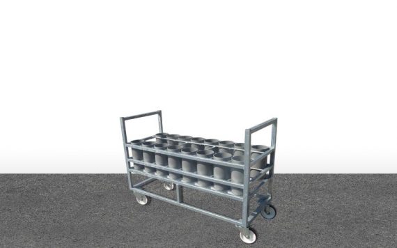 Sudco Gaz Médical - Rolling table 16B2-B5 with PVC160 tubes