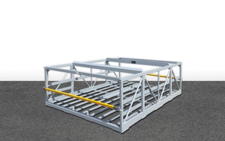 Sudco LPG products - rack of 35 cylinders 13kg cable bars