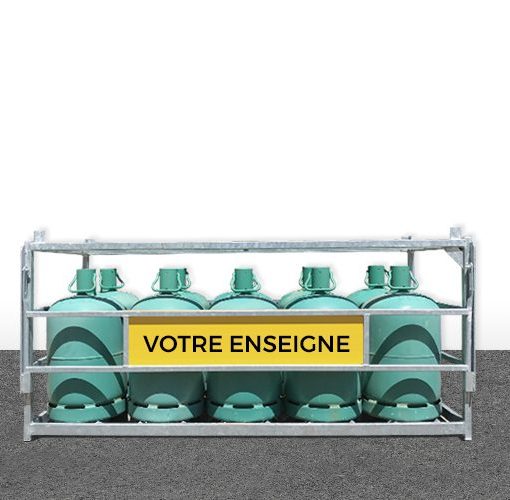 Sudco produits gpl - présentoir 10 bouteilles 13 kg