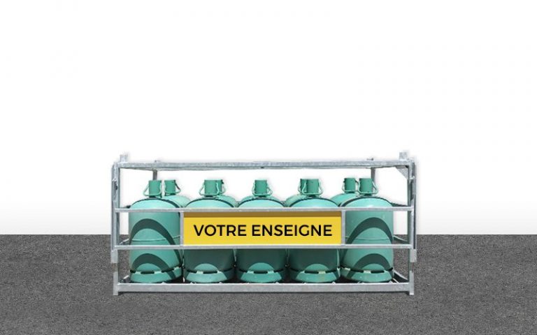 Sudco produits gpl - présentoir 10 bouteilles 13 kg