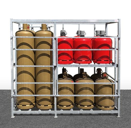 Sudco LPG products - 20-bottle display with hinged doors 4P35 12B13