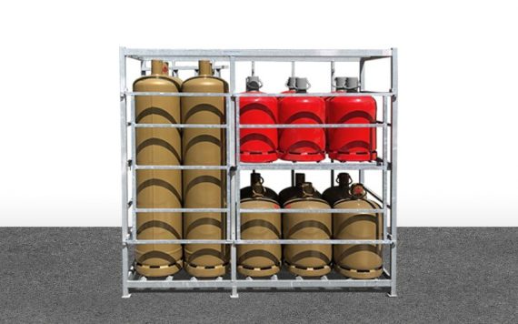 Sudco LPG products - 20-bottle display with hinged doors 4P35 12B13
