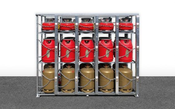 Sudco LPG products - 30-bottle semi-automatic display stand