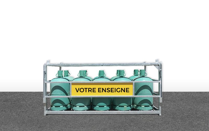 Présentoir 10 bouteilles 13 kg